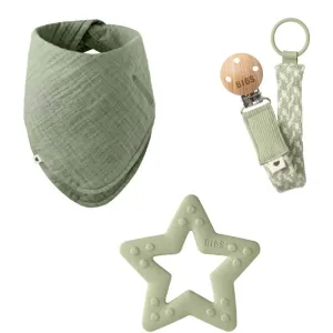 BIBS Baby Gift Set Small gift set Sage 3+ months(for babies)