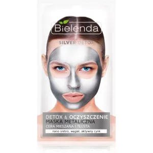 Bielenda Metallic Masks Silver Detox cleansing detox mask for oily and combination skin 8 g