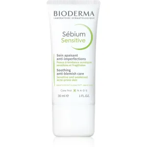 Bioderma Sébium Sensitive intensive hydrating and soothing cream for skin left dry and irritated by medicinal acne treatment 30 ml #233373