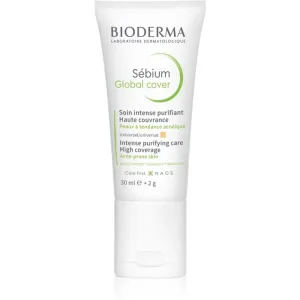 Bioderma Sébium Global Cover intense correcting tinted treatment for acne-prone skin shade natural 30 ml
