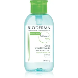 Bioderma Sébium H2O micellar water for mixed and oily skin with a dispenser 500 ml