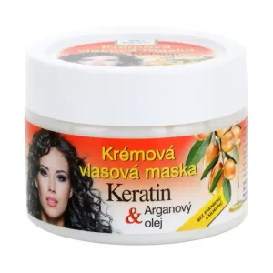 Bione Cosmetics Keratin + Argan regenerating mask for hair 260 ml