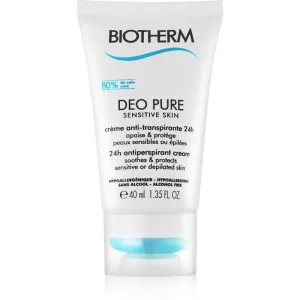 Biotherm Deo Pure Sensitive Skin cream antiperspirant for sensitive and depilated skin 40 ml