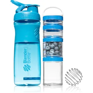 Blender Bottle Sport Mixer® GoStak gift set Blue (for athletes) colour