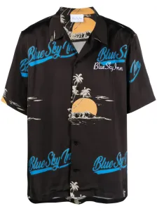 BLUE SKY INN - Logo Viscose Shirt #1654898