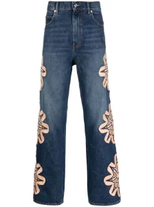 BLUEMARBLE - Embroidered Bootcut Denim Jeans