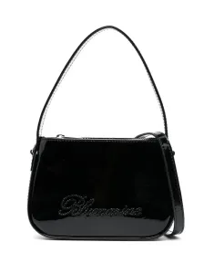 BLUMARINE - Logo Patent Leather Top-handle Bag