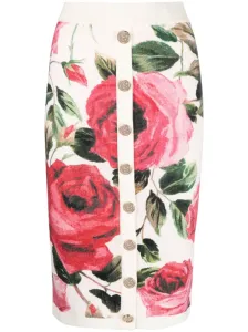 BLUGIRL - Knitted Skirt With Flower Print