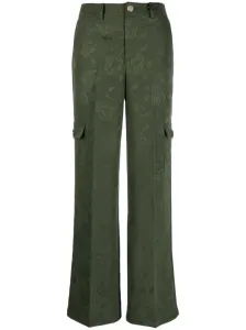 BLUMARINE - Palazzo Trousers With Embroidery