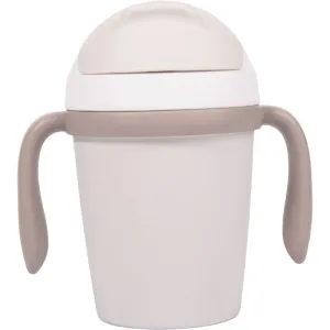 Bo Jungle Drinking Cup cup with straw Grey 250 ml