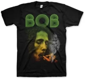 Bob Marley T-Shirt Smoking Da Erb Unisex Black XL