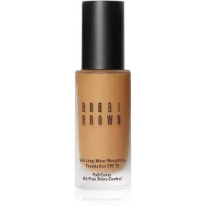 Bobbi Brown Skin Long-Wear Weightless Foundation long-lasting foundation SPF 15 shade Golden Natural (W-058) 30 ml
