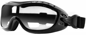 Bobster Night Hawk OTG Gloss Black/Clear Motorcycle Glasses