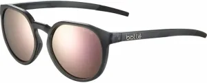 Bollé Merit Black Crystal Matte/Brown Pink Polarized S Lifestyle Glasses