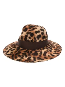 BORSALINO - Sophie Leopard Felt Fedora Hat #1658041