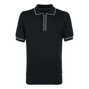 Boss Mens Knitted Polo Black L