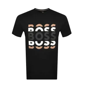 Hugo Boss Mens T-shirt With Logo Black Small