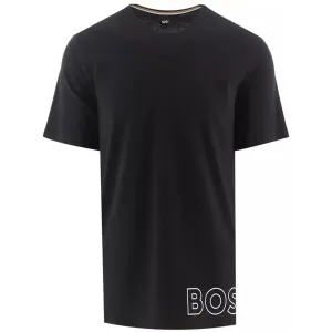 Hugo Boss Stretch-Cotton Pyjama Outline Logo T-Shirt Black #737305