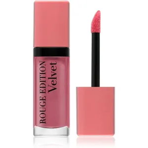 Bourjois Rouge Edition Velvet liquid lipstick with matt effect shade 10 Don´t Pink Of It! 7.7 ml