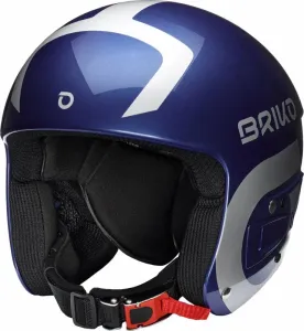 Briko Vulcano FIS 6.8 JR Shiny Metallic Blue/Silver S/M (53-56 cm) Ski Helmet