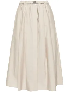 BRUNELLO CUCINELLI - Cotton Blend Midi Skirt #1794012