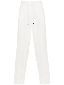 BRUNELLO CUCINELLI - Linen And Cotton Blend Trousers