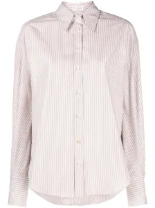 BRUNELLO CUCINELLI - Striped Oxford Shirt With Precious Details #1708572