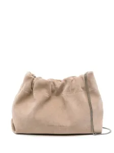 BRUNELLO CUCINELLI - Suede Leather Shoulder Bag #1825025
