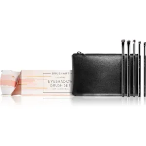 BrushArt Professional Essential eyeshadow brush set with cosmetic bag brush set with a pouch