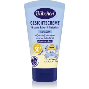 Bübchen Sensitive Sun Protection Face Cream SPF 50+ protective face cream for children SPF 50+ 6 m+ 50 ml