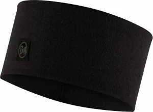 Buff Merino Wide Headband Solid Black UNI Running headband