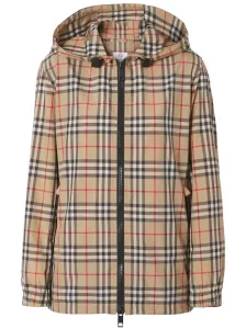 BURBERRY - Check Motif Hooded Jacket #1801987