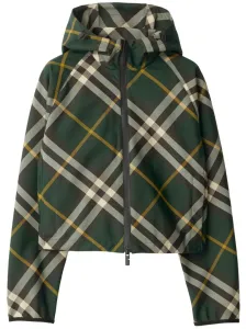 BURBERRY - Check Motif Hooded Jacket #1812365
