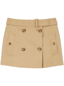 BURBERRY - Cotton Mini Skirt