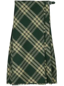 BURBERRY - Wool Midi Skirt