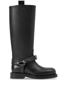 BURBERRY - Saddle High Leather Boots