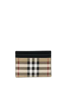 BURBERRY - Check Motif Credit Card Case #1638429