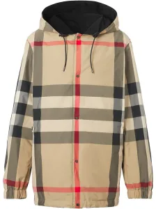 BURBERRY - Check Motif Hooded Jacket #1812375