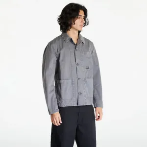 C.P. Company Military Twill Emerized Workwear Shirt Excalibur Grey #1731914