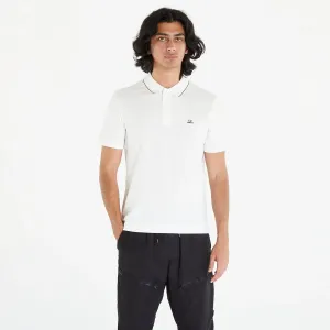 C.P. Company Stretch Piquet Slim Polo Shirt White #1731910