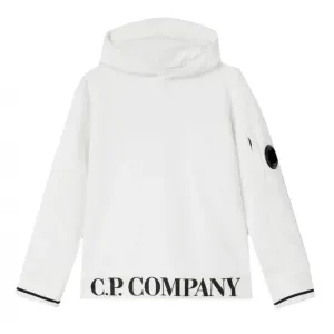 C.P Company Boys Logo Hoodie White 10Y