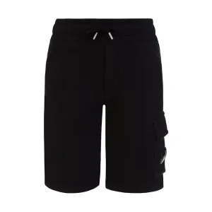 C.P Company - Boys Fleece Goggle Shorts Black 4Y