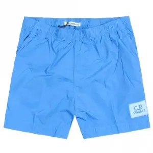 C.P Company Boys Logo Patch Swimshorts Blue 4Y Grey #1575116
