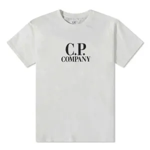 C.P Company Kids Logo Print T-shirt White 2Y