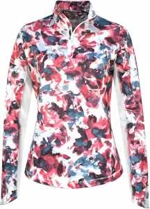 Callaway Womens Brushed Floral Printed Sun Protection Top Fruit Dove XS