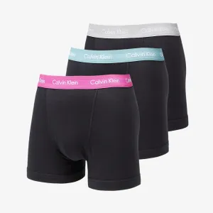 Calvin Klein Cotton Stretch Classic Fit Trunk 3-Pack Black/ Wild Aster/ Grey Heather/ Artic Green WB #1625684