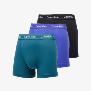 Calvin Klein Cotton Stretch Classic Fit Trunk 3-Pack Spectrum Blue/ Black/ Atlantic Deep #1581963