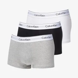 Calvin Klein Modern Cotton Stretch Low Rise Trunk 3-Pack Black/ White/ Grey Heather #1709490