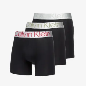 Calvin Klein Reconsidered Steel Cotton Boxer Brief 3-Pack Black/ Grey Heather #1761559