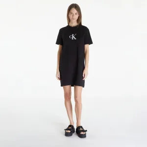 Calvin Klein Jeans Satin Ck T-Shirt Dress Black #1846966